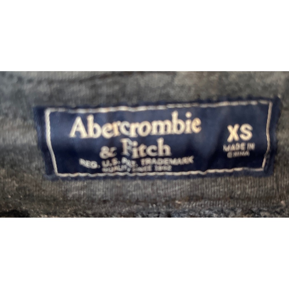 Y2K Abercrombie‎ Fitch Charcoal Gray Big Logo Jogger Size XS - Picture 3 of 4